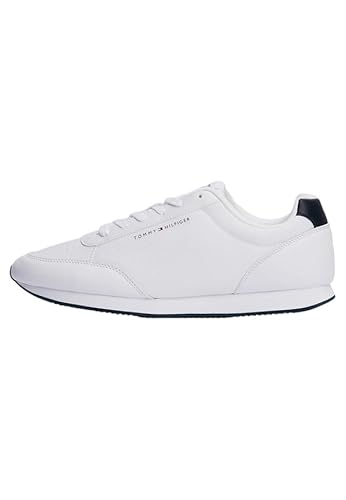 Tommy Hilfiger LO RUNNER MIX ( Niedriger Schnitt (Schuhe) Herren, Weiß (White), 43 EU im Sale